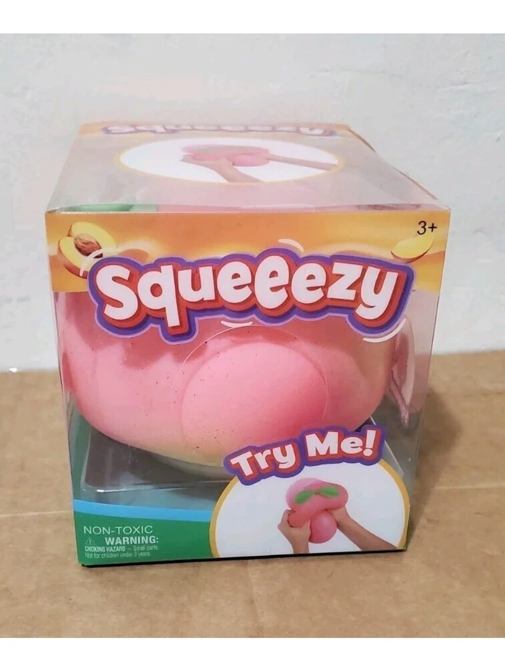 Squeezezy Peach Jumbo Squishy Toy Sunny Days Entertainment Giggle Zone Tiktok